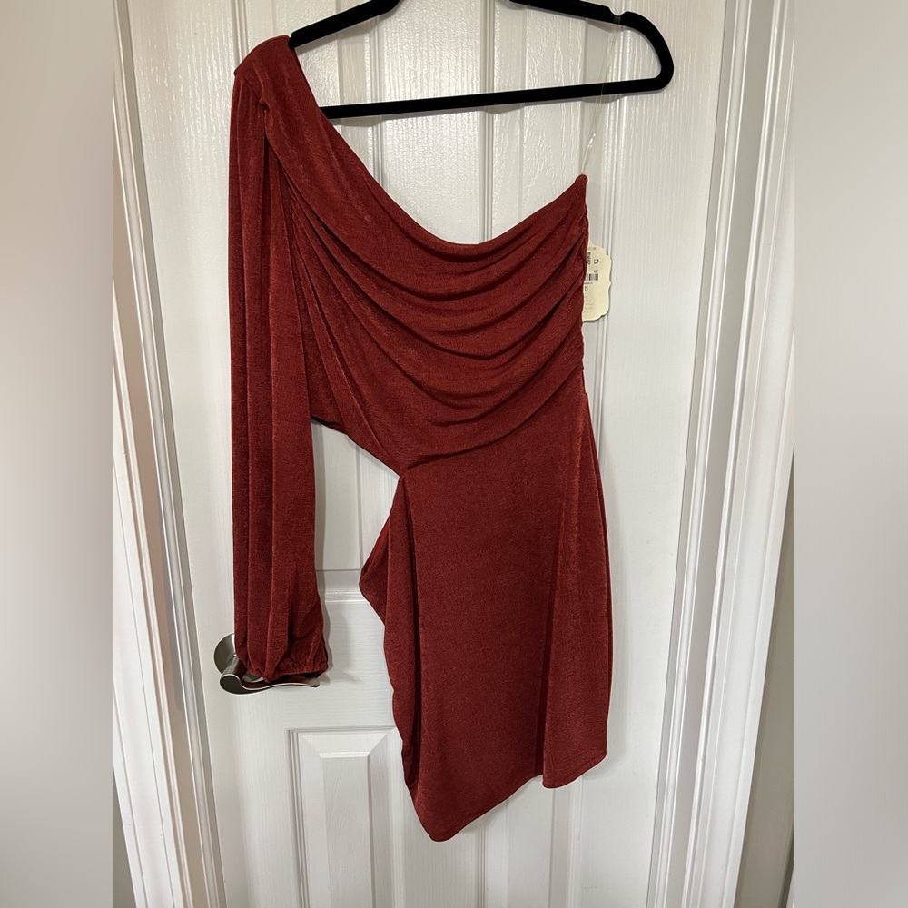 NWT Altar’d State One Shoulder Cut Out Dress Size L